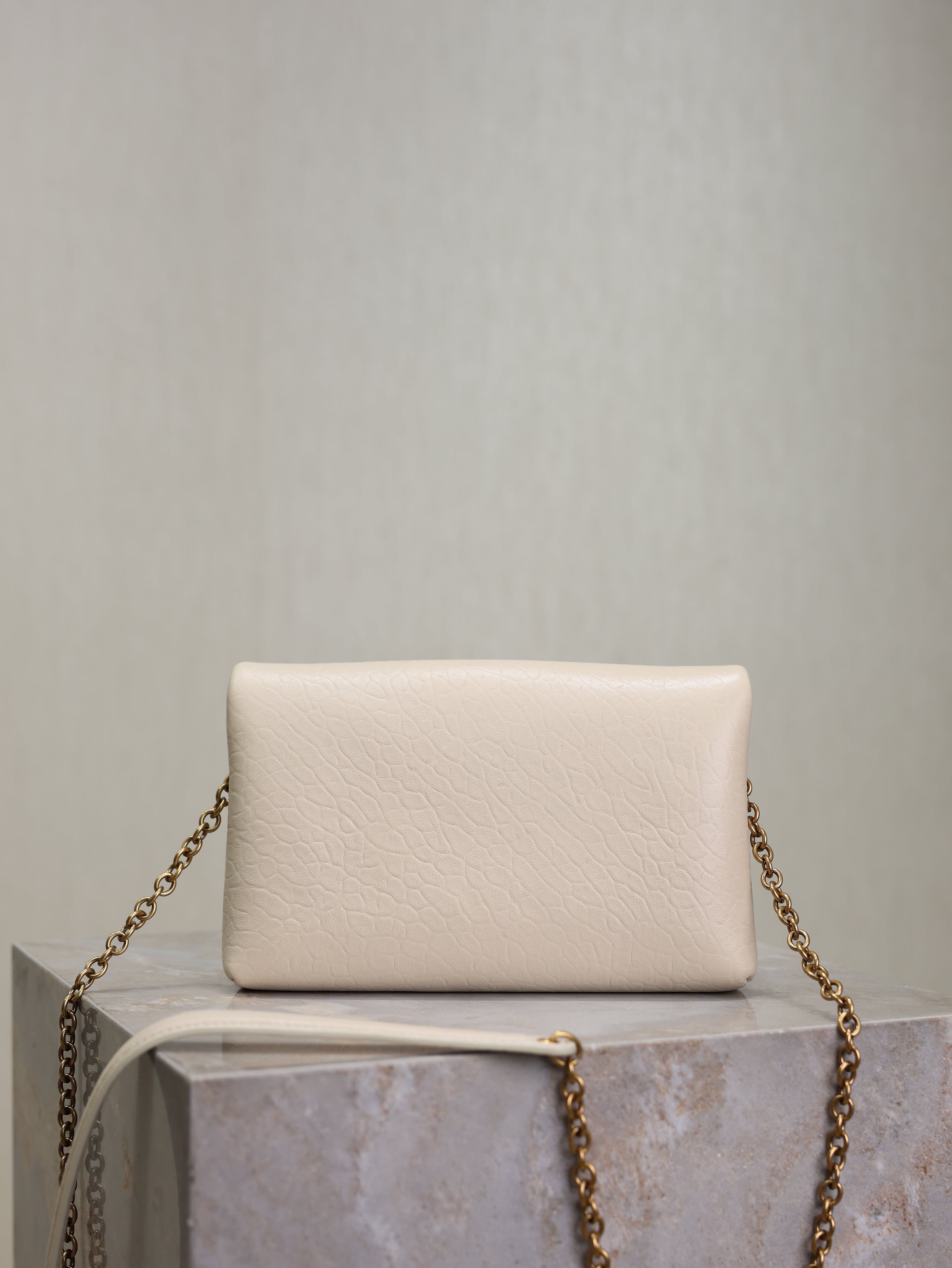 Cassandre Mini Bag 19cm Cream Lambskin GHW