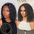Wet and Wavy 5x5 Closure Pre-Cut Lace Water Wave Wig Glueless Side Part Human Hair Wig Breathable Cap