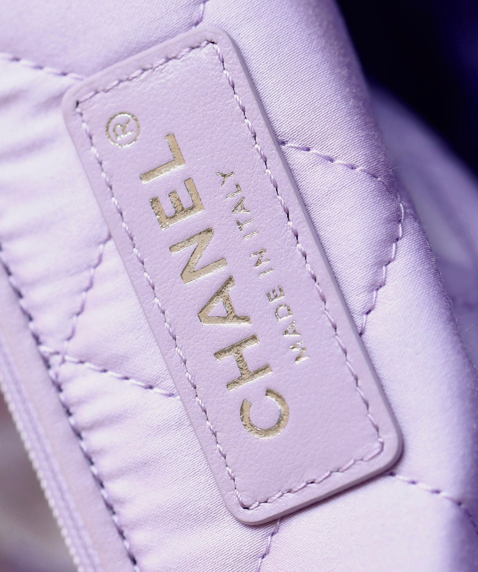 25C Hobo 22 Bag 35cm Violet Metalic Lambskin