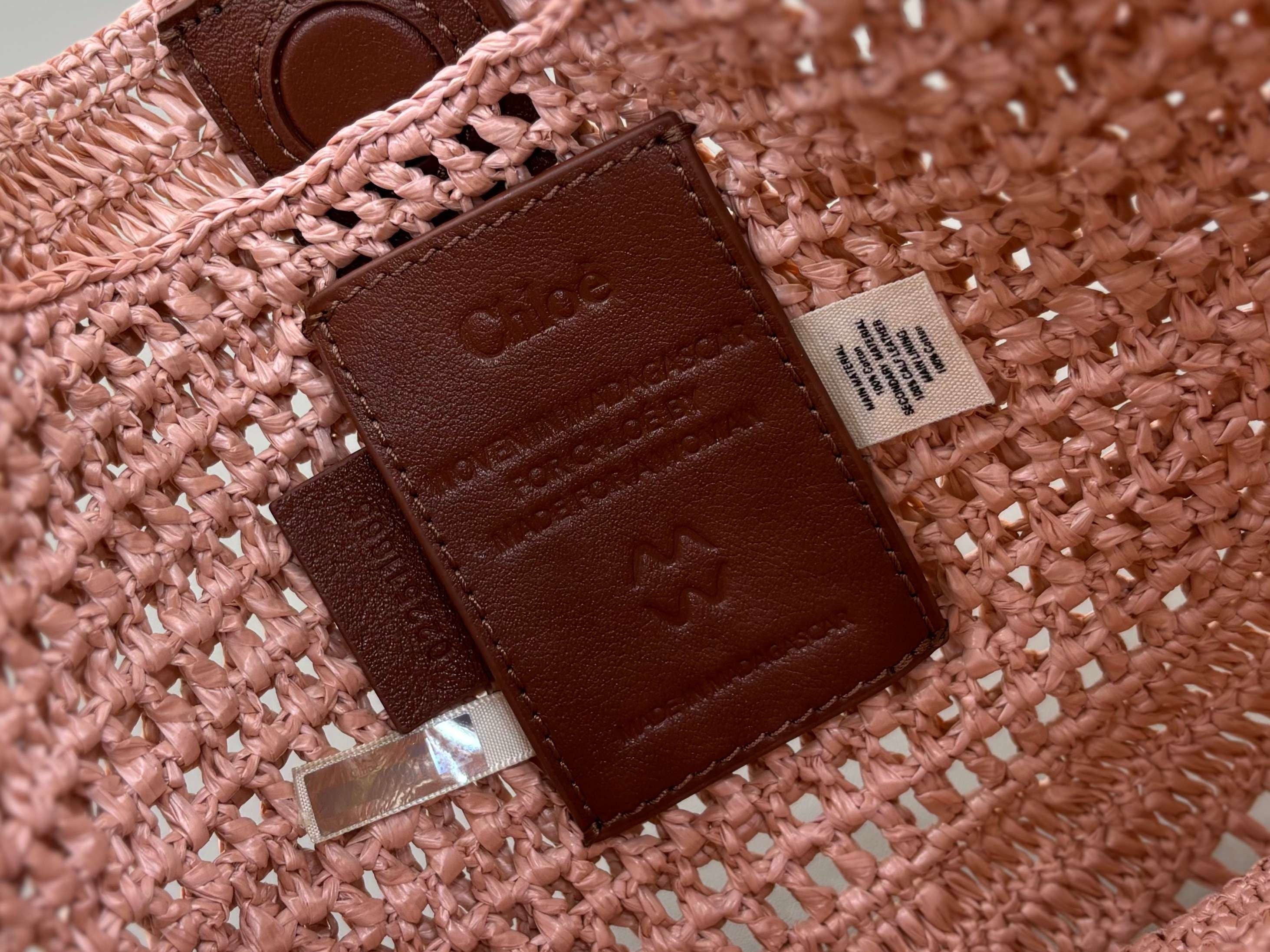 Chloe Summer Banana Hobo Bag Summery Beige In Raffia