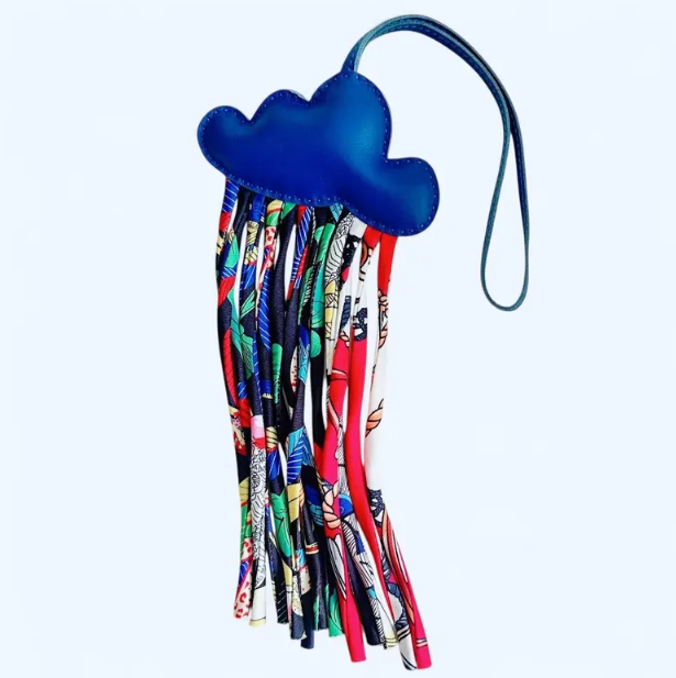 Hermes Cloud Charm Leather Silk