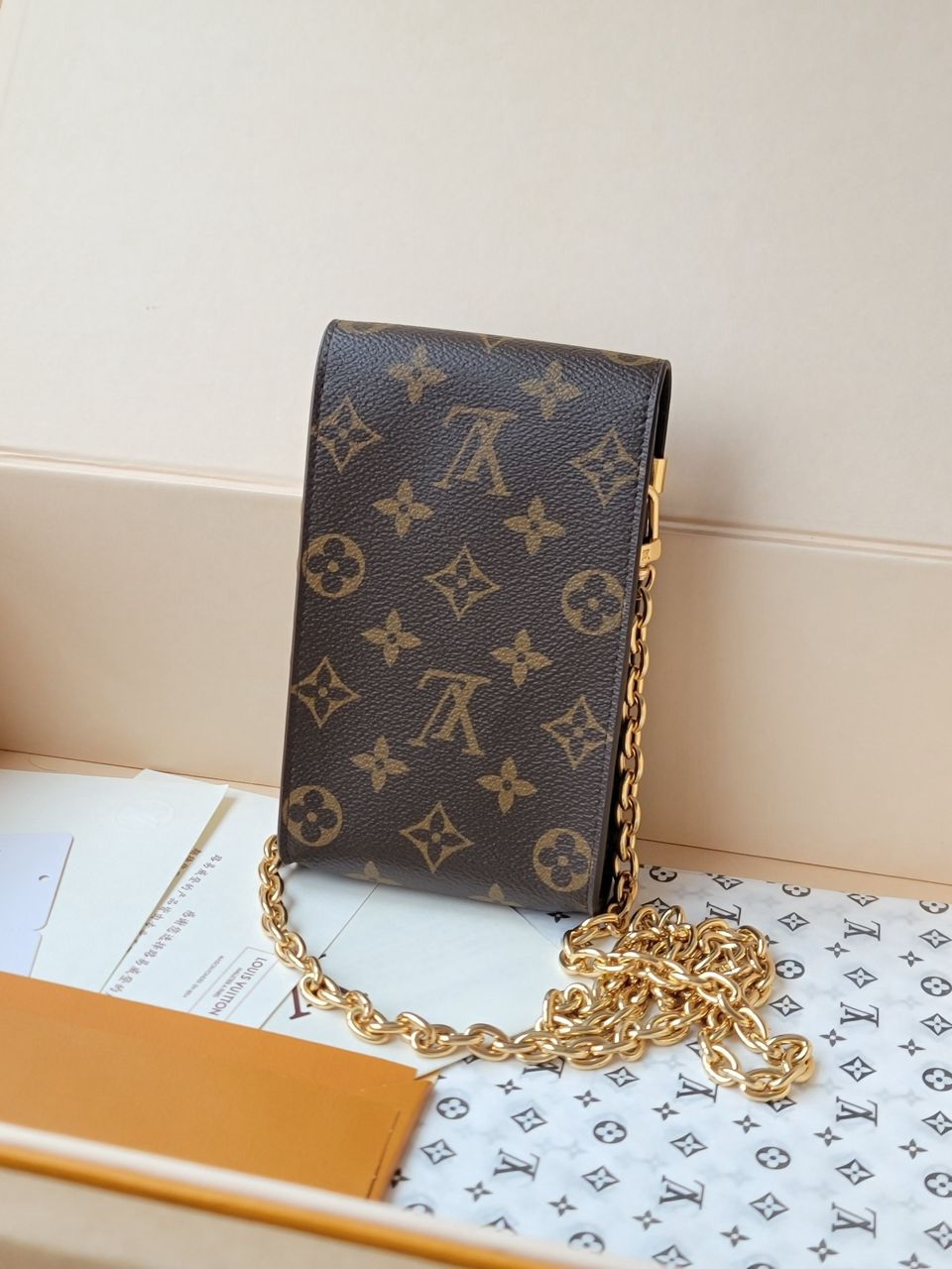 1V Monogram Phone Pouch