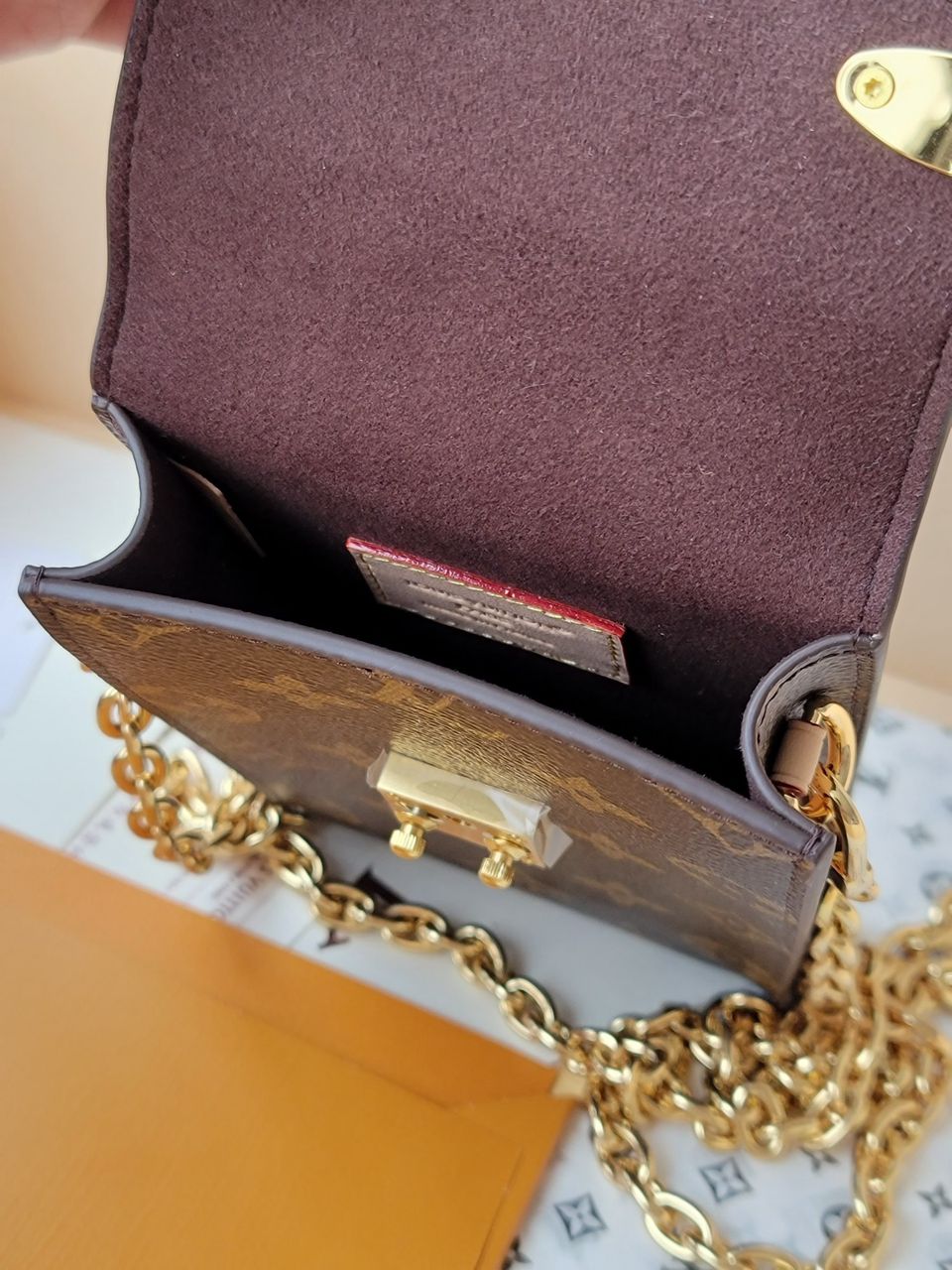 1V Monogram Phone Pouch